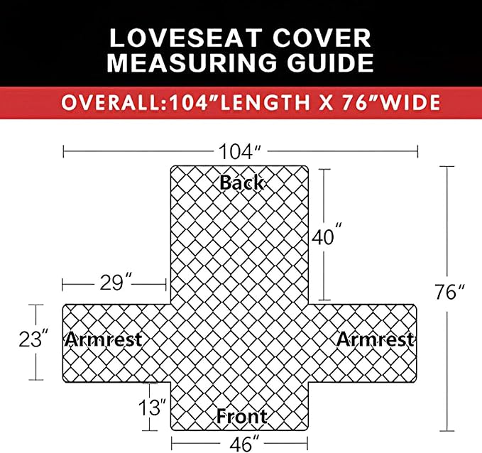 Easy-Going Reversible Couch Cover, 2 Cushion Sofa, Water Resistant Furniture Mat - Image 6