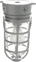Woods L1706 Vandal Resistant Security Light With Ceiling Mount (150W Incandescent Bulb; Silver)