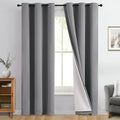 Yakamok Grey 100% Blackout Curtain Panels 84 inches, 2 Panels | Blackout by Yakamok