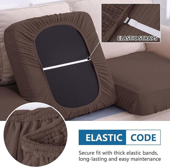 Waterproof Sectional Couch Covers, Non Slip Sofa Cushion Covers | L Shape - Image 4