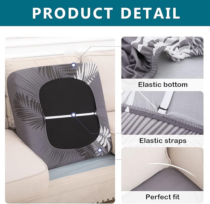 Printed Couch Cushion Covers, Sofa Covers Washable - Image 5