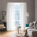 MIULEE 2 Panels White Sheer Curtains by MIULEE