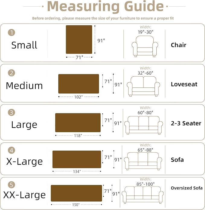 Couch Cover for Dogs Washable Sofa Cover, Sectional Couch Covers, Sofa Covers - Image 2