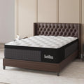 King Mattress, 14 Inch Hybrid Mattresses Eurotop with Gel Memory Foam,Motion Isolation Individually Wrapped Pocket Coils Breathable Comfort Soft Pressure Relief 100 Night Trial