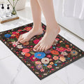 Black Brown Entry Rug Small Door Mat 24x17 Inch by WelcometoBabovid