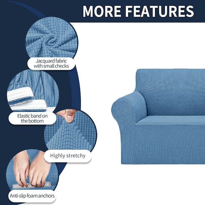 Cupuamon 2026 New Stretch Loveseat Sofa Slipcovers Couch Cover - Image 4