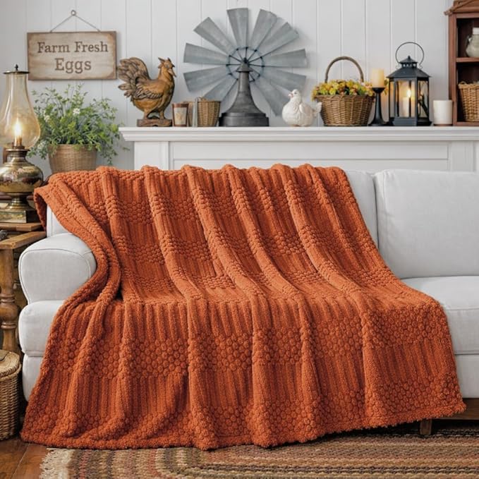 Rust Throw Blanket - Image 2