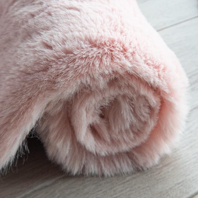 ORINOVA Pink Plush Washable Fluffy Fur Rugs - Image 8
