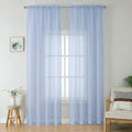 Sheer Curtains 96 inches Long 2 Panels Set by OWENIE