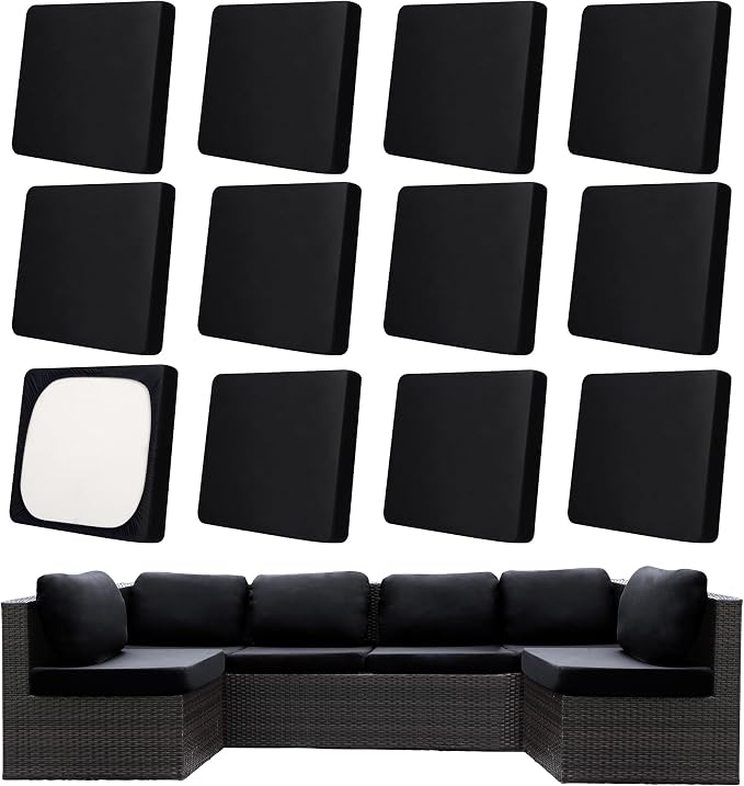 Patio Cushion Covers, Outdoor Cushions Covers, Stretch Cushion Covers by Unknown