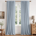 MIULEE 100% Blackout Linen Curtains by MIULEE