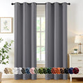 MIULEE Blackout Curtains for Bedroom 2 Panels 40 x 72 Inch Long Light Gray | by MIULEE