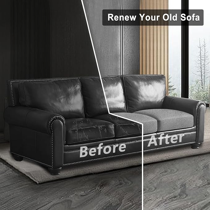 ANARACHON Leather Look Couch Cushion Covers Sofa Seat Slipcovers Sets Couches - Image 7