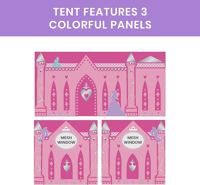 Disney Princess Loft Bed Tent - Curtain Set for Low Twin Loft Bed (Bed Sold Separately) by Delta Children