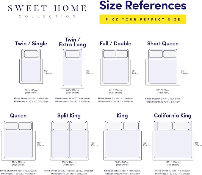 Sweet Home Collection Full Size Sheet Set with Built-in Sheet Straps - Deep Pocket Fitted Sheet, Flat Sheet & Pillowcases - Soft, Wrinkle-Free, Secure Fit - Fuschia