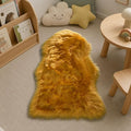 EasyJoy Faux Sheepskin Rug, Fluffy Faux Fur Rug, Ultra Soft Shag Area Rug by EasyJoy
