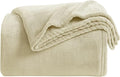 KMUSET Fleece Blanket Grey Queen Size Lightweight Cozy Plush Microfiber Solid by COZYBLANKETHappyHomeLife