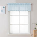 Chyhomenyc Sky Blue Sheer Valance by Chyhomenyc