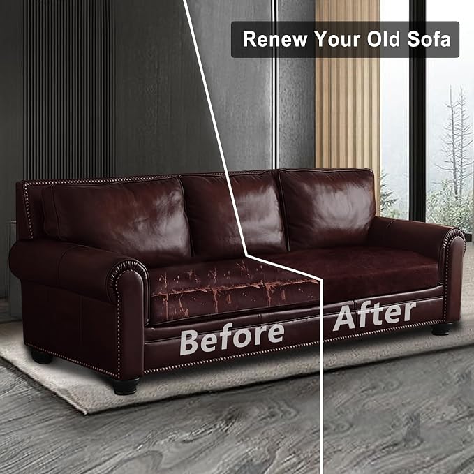 ANARACHON Leather Look Couch Cushion Covers Sofa Seat Slipcovers Sets Couches - Image 7