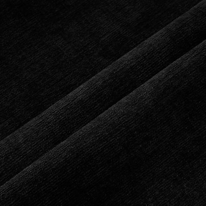 MIULEE Black Chenille Couch Lumbar Throw Pillow Covers, 12x20 | Set of 2 - Image 6
