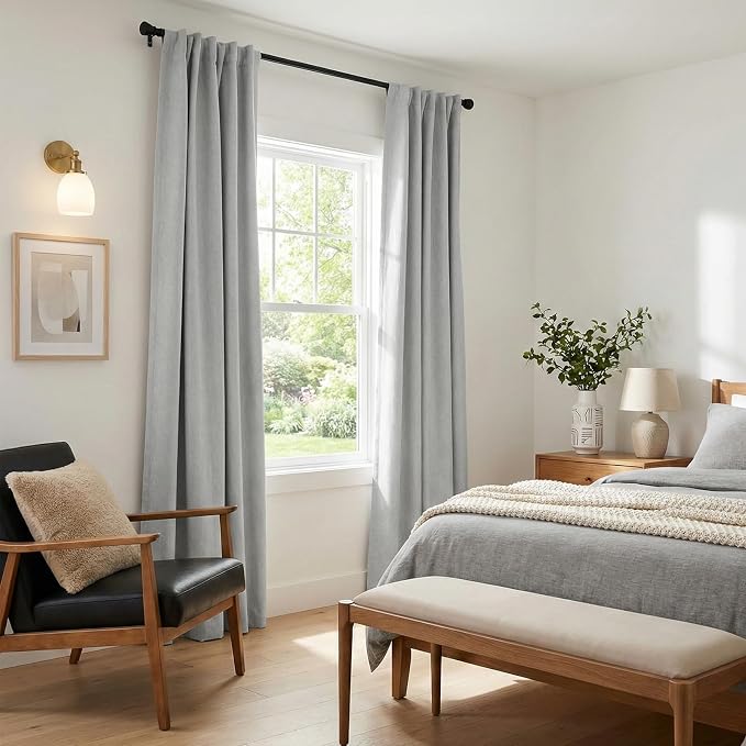 INOVADAY 100% Blackout Linen Curtains - Image 6
