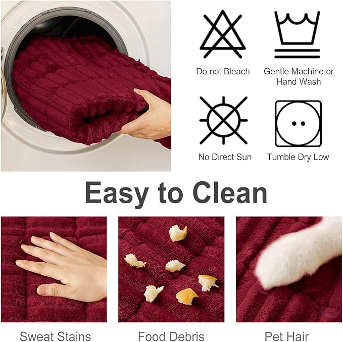 Couch Cover for Dogs, Washable Non Slip Plush Flannel Sofa Protector | Thick - Image 7