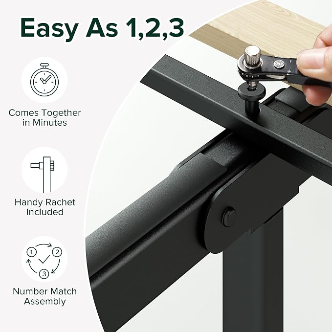 Zinus Joseph 18 Inch Platform Bed Frame, Wood Slat Support, No Box Spring Needed, Eco Friendly WonderBox(TM) Packaging, Easy Assembly, Black, Full