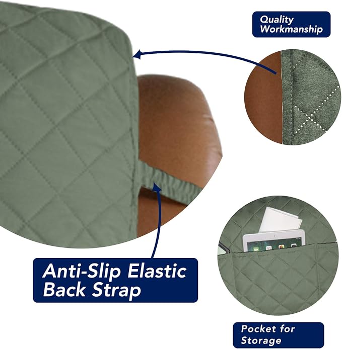 PureFit Reversible Recliner Chair Covers Couch Covers - Image 3
