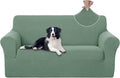 U-NICE HOME Oversized Stretch Loveseat Couch Cover, Cyan | 2 Cushion Sofa by U-NICEHOME