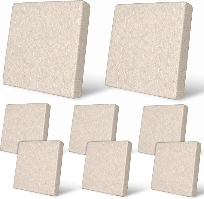 8Pcs Patio Cushion Covers Stretch Outdoor Furniture Protector Slipcovers | by pickyNproud