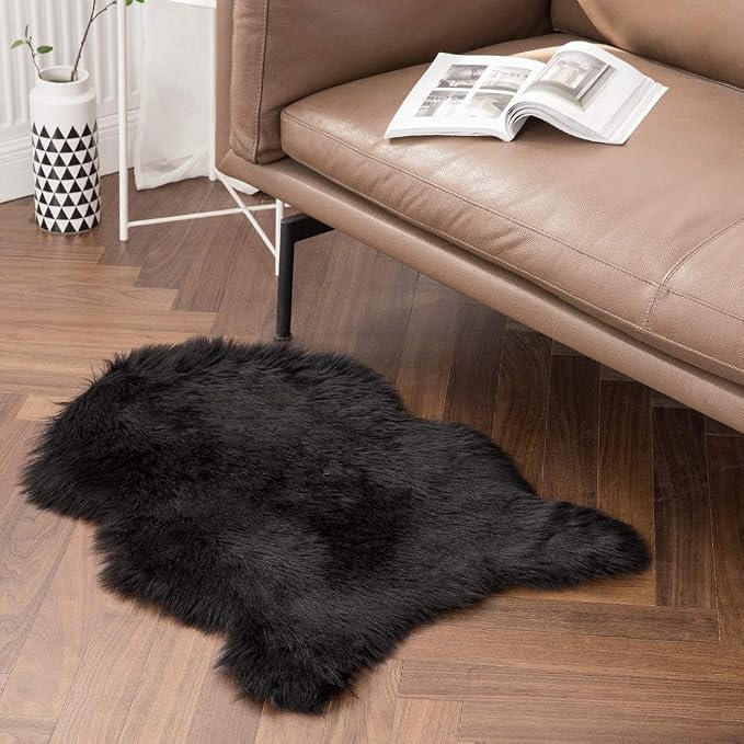MIULEE Fluffy Area Rug 2x3 ft Faux Fur Sheepskin Rug - Image 6