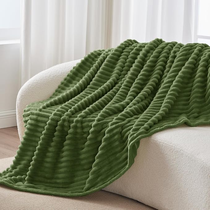 BEDELITE Ribbed Twin Blanket for Couch & Bed, Warm Yet Lightweight, Ribbed - Image 7