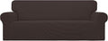 Easy-Going Stretch Oversized Sofa Couch Slipcover Washable Chocolate | 1-Piece by Easy-Going