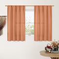 Short Linen Curtains 45 Inches Long by LAMIT