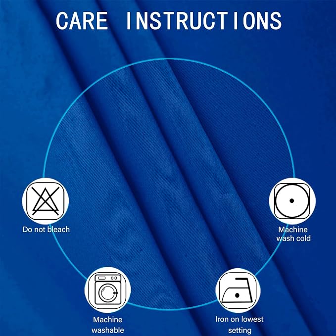Royal Blue Thermal Blackout Curtains/42 x 84 Inch/Set of 2 Panels Room - Image 4