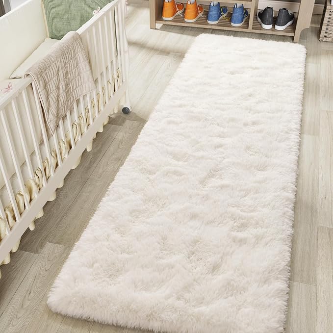 LOCHAS 2x8 Runner Rugs for Hallway, Fluffy Area Rugs for Bedroom, Cream | Ultra by LOCHAS