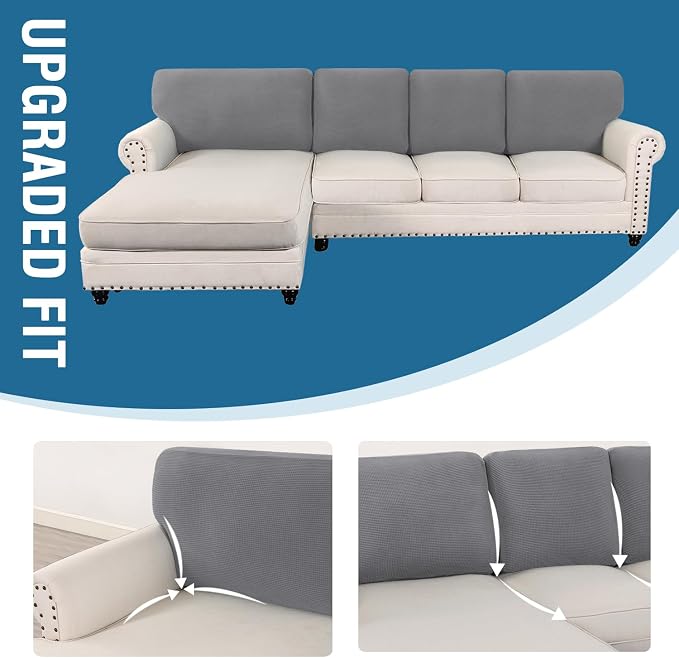 H.VERSAILTEX Backrest Cushion Covers Sectional Couch Back Cushion Covers - Image 7