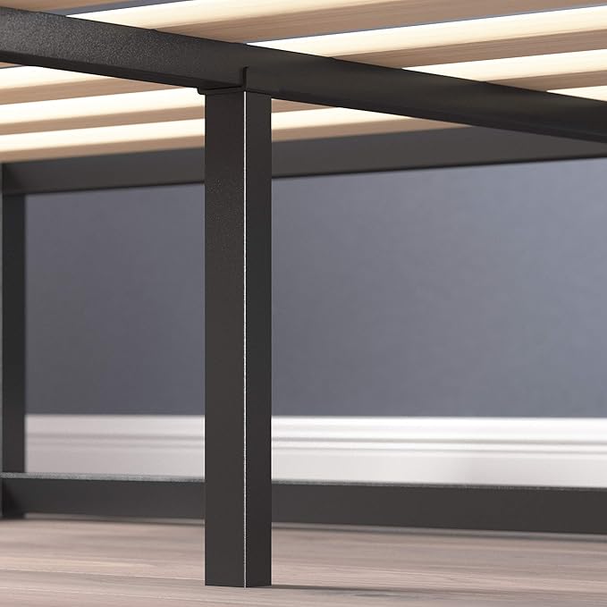 ZINUS Joseph Metal Platforma Bed Frame, Mattress Foundation, Wood Slat Support, No Box Spring Needed, Sturdy Steel Structure, Twin