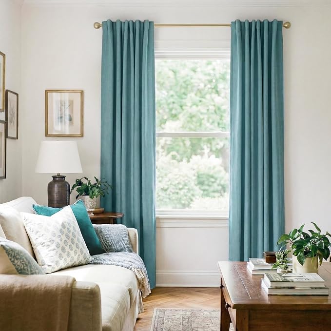 INOVADAY 100% Blackout Linen Curtains - Image 6