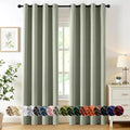 MIULEE Blackout Curtains for Bedroom 2 Panels 50 x 84 Inch Long Sage Green | by MIULEE