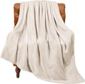 BEDELITE Fleece Blanket Soft Plush Twin Size Blanket Beige 60"x80" | Ultra Soft by BEDELITE