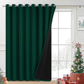 Yakamok Dark Green Blackout Patio Door Curtain Panels W100 x L84, 1 Panel | by Yakamok