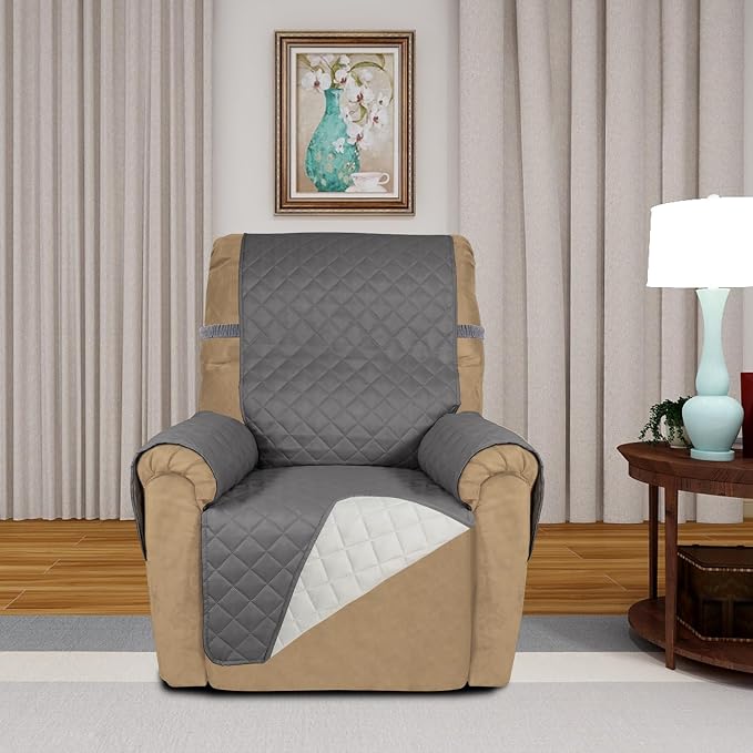 PureFit Reversible Recliner Chair Covers Couch Covers - Image 2