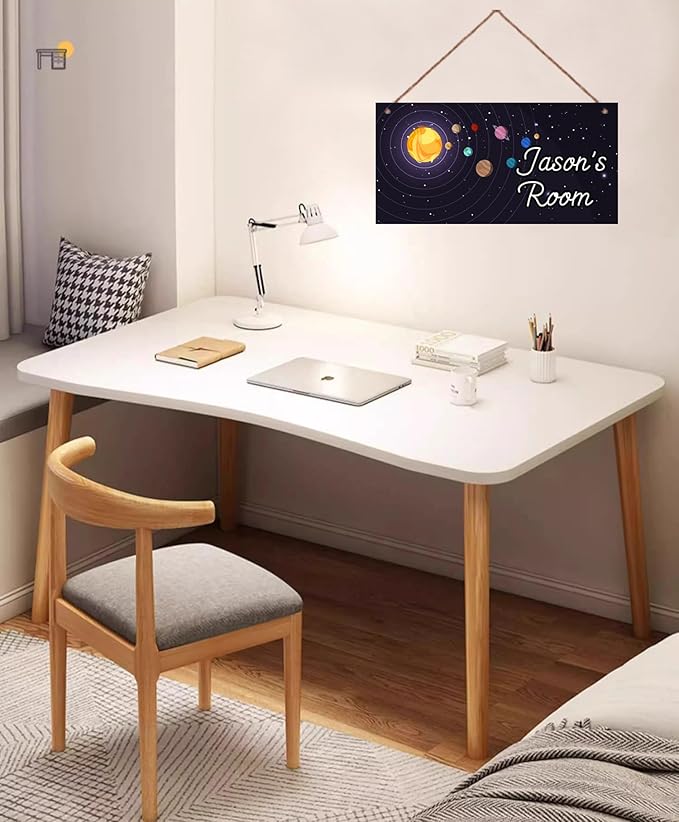 Personalized Sign Outer Space Room Décor For Little Man Cave, Space Art Print Solar System Wall Art Decor For Nursery Kids Room Decorations, Planets Picture Posters For Boys Bedroom