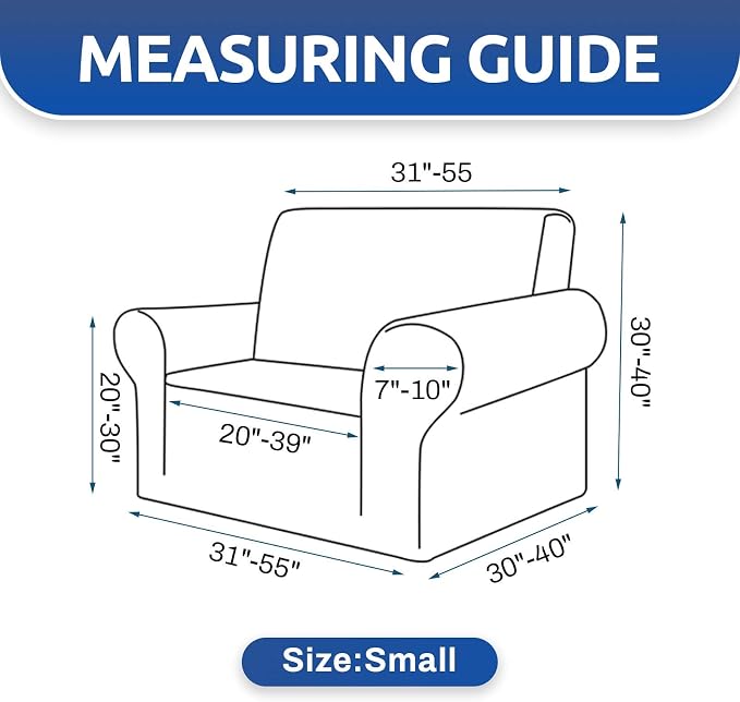 Stretch Chair Sofa Slipcover, Single Couch Cover, Dusty Pink | 1-Piece Washable - Image 5