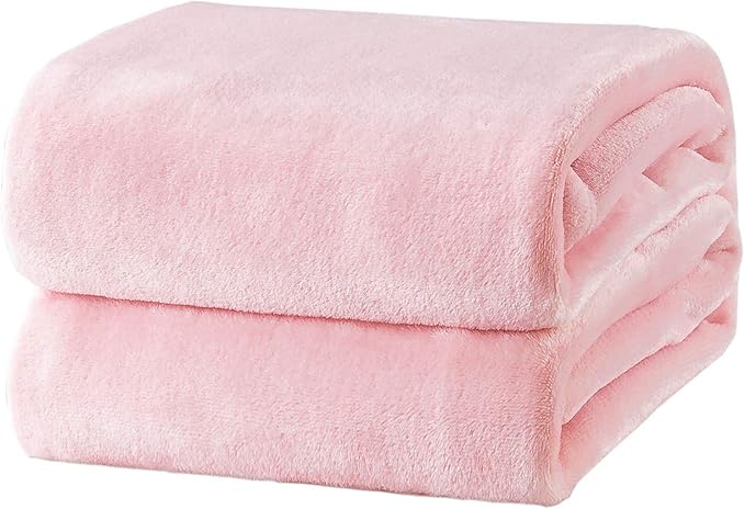 Bedsure GentleSoft Fleece Blankets King Size Pink by Unknown