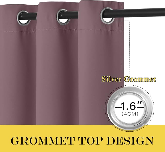NICETOWN Bedroom Curtain 95 inches Long - Image 3
