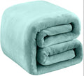 Fleece Blankets for All Season - Premium Lightweight Anti-Static Throw for Queen/Full Size Bed Extra Soft Brush Fabric Warm Sofa Thermal Blanket 90" x 90"(Sage Green)