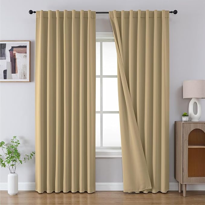 Joydeco Blackout Curtains 84 Inch Long by JOYDECO