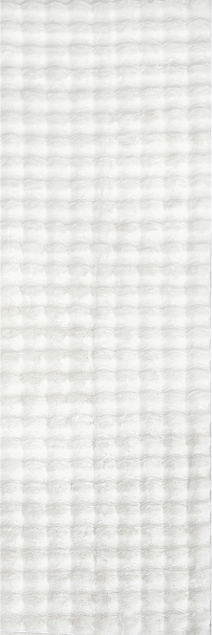 nuLOOM Jeni Off White Checkered Washable Runner Rug - Image 5